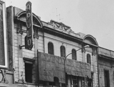 Antigua fachada del Teatro Apolo